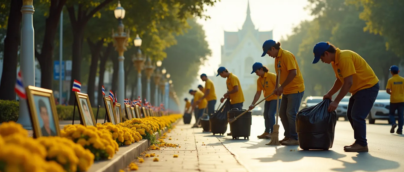 Cleaning for King Bhumibol: How Bangkok Honors Its Beloved Monarch — My Thai Home Thailand guide