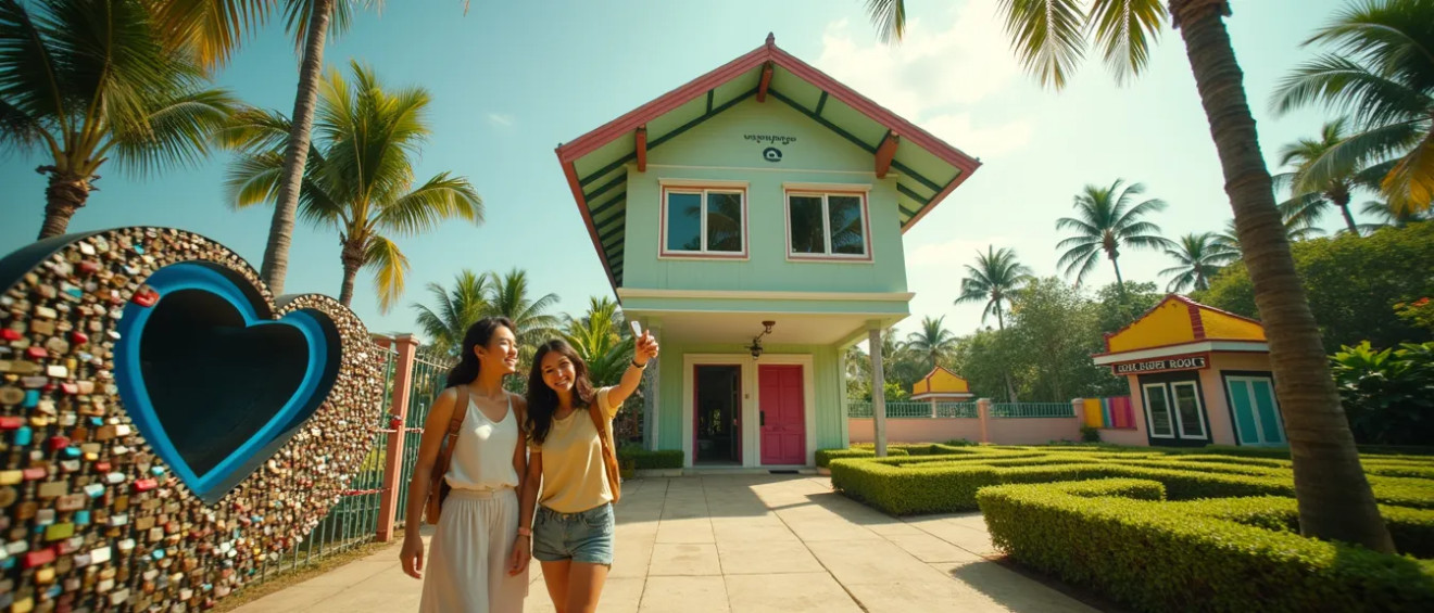 Upside Down House in Pattaya: Gyroscope, maze, and castle for couples — My Thai Home Thailand guide