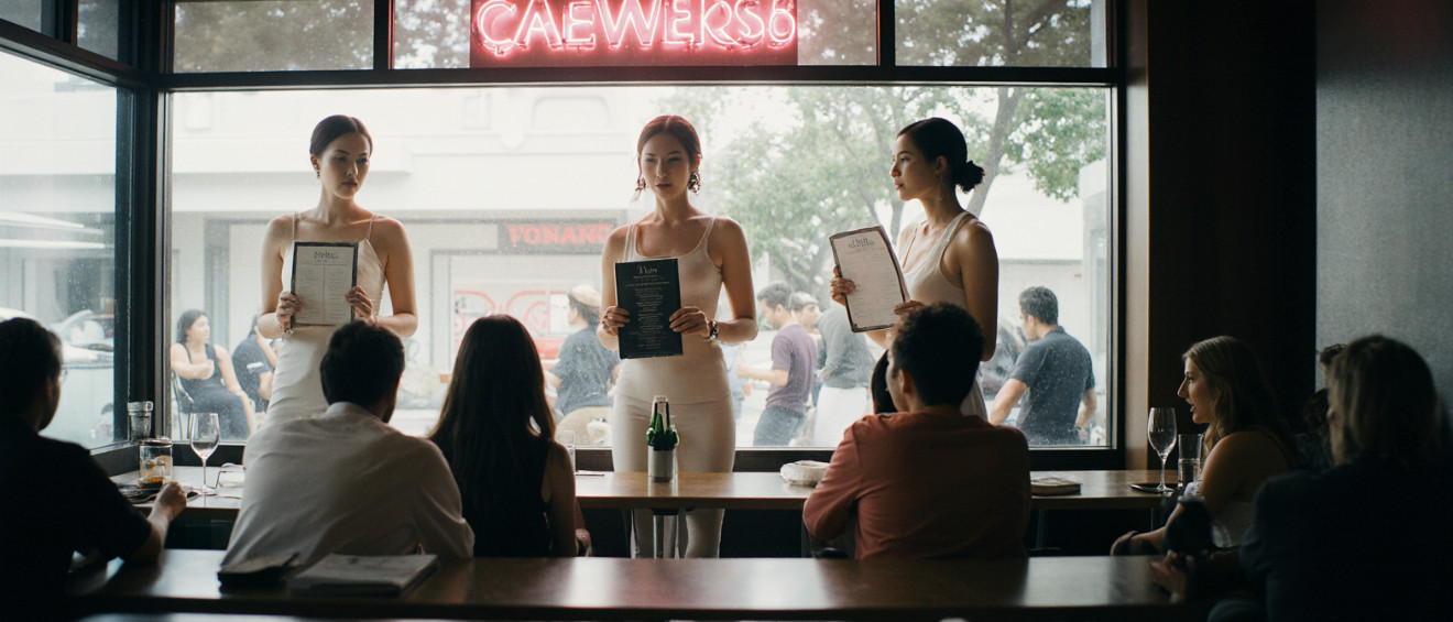Thailand scandal: Cafe uses models with menu on their chests — My Thai Home Thailand guide