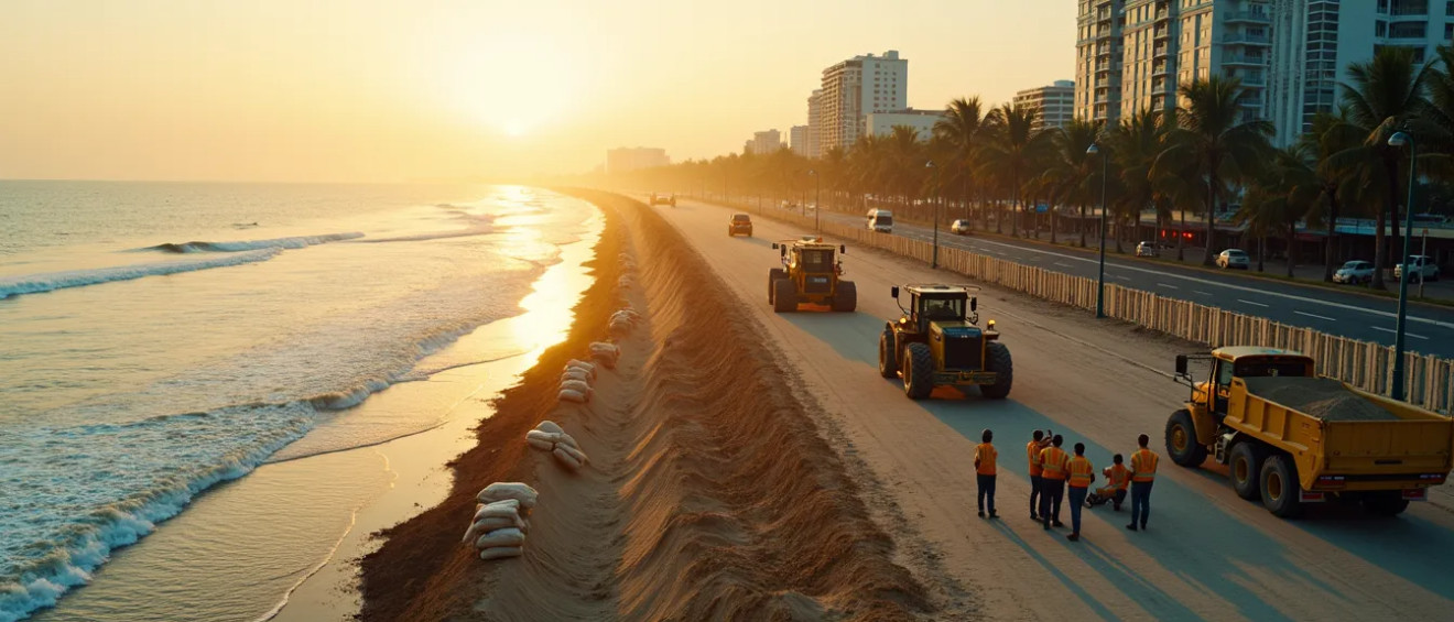 Jomtien Beach at risk: coastal protection project begins — My Thai Home Thailand guide