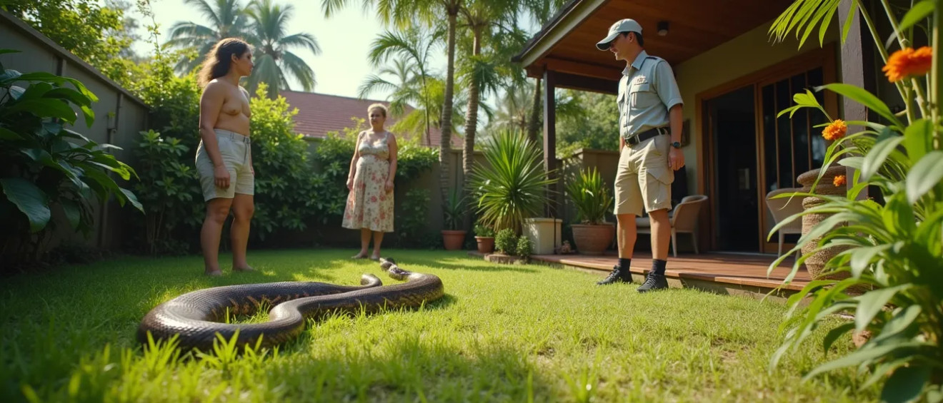 4-meter python found in backyard in Pattaya — My Thai Home Thailand guide