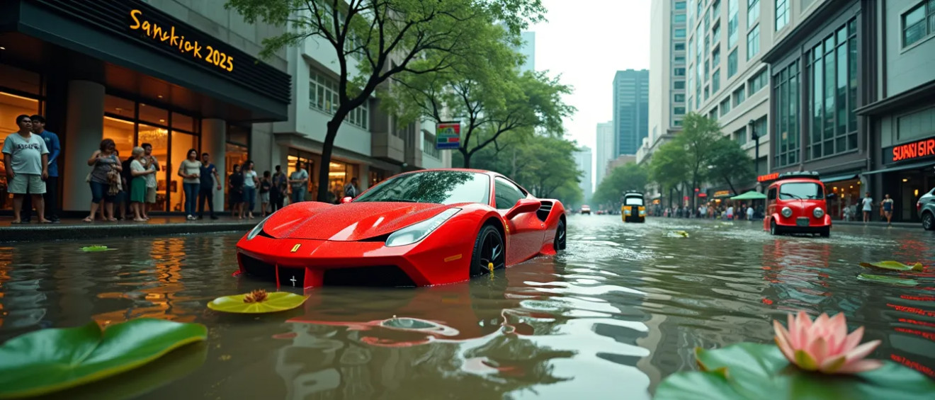 How a Ferrari Became a Symbol of Bangkok’s Floods — My Thai Home Thailand guide