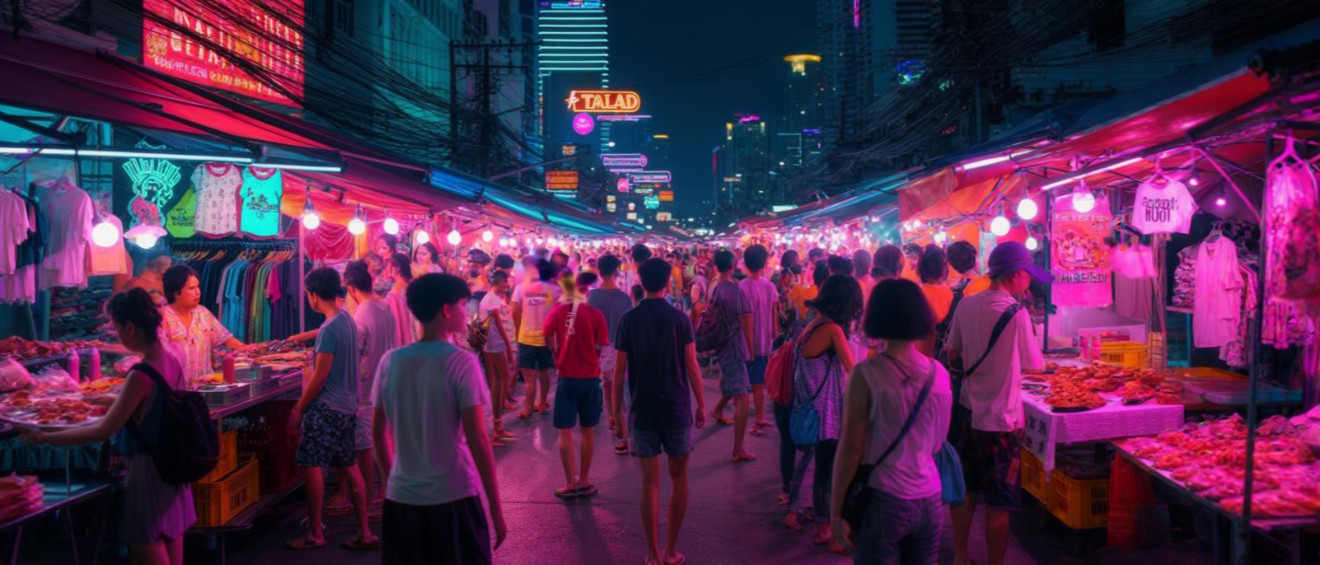 Talad Neon Night Market in Bangkok: Modern Vibe and Diverse Shopping — My Thai Home Thailand guide