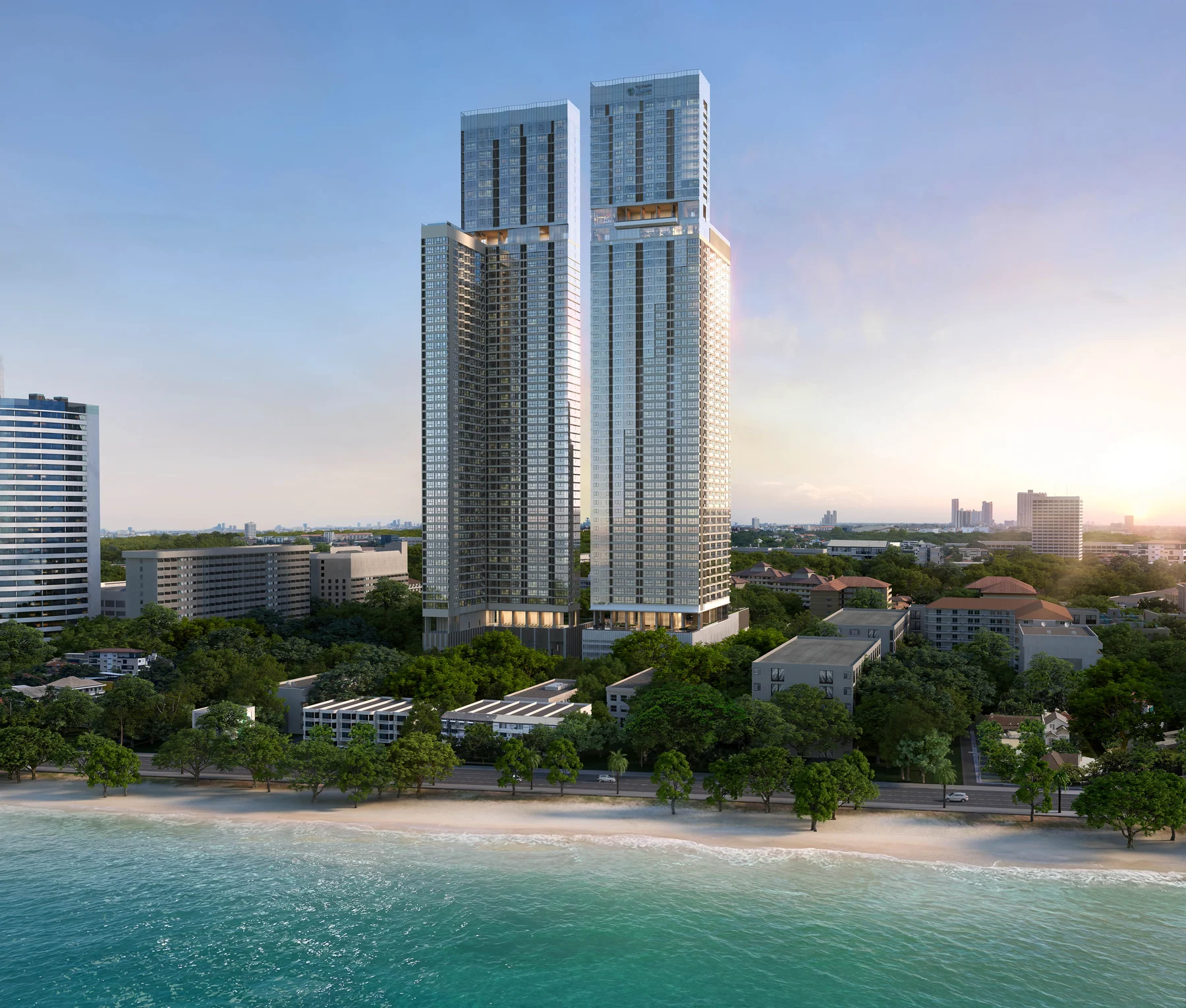The development beside the coast