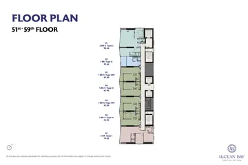 Floor plan · 51st–59th floors
