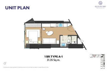 Type A-1 · 1 bedroom · 31.35 m²