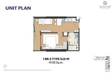Types D / D-M · 1 bedroom · 41.03 m²