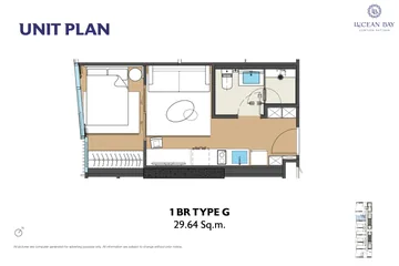 Type G · 1 bedroom · 29.64 m²