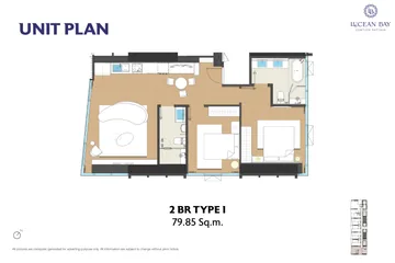Type I · 2 bedrooms · 79.85 m²