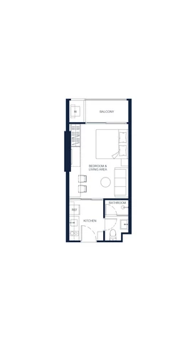 One-Bedroom Apartment Room Plan (Type 1D), 32.25 - 32.75 sqm, PTY RESIDENCE SAI 1